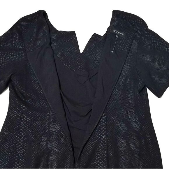 JONES New York Black Snakeskin Bodycon Midi Dress - Picture 6 of 9